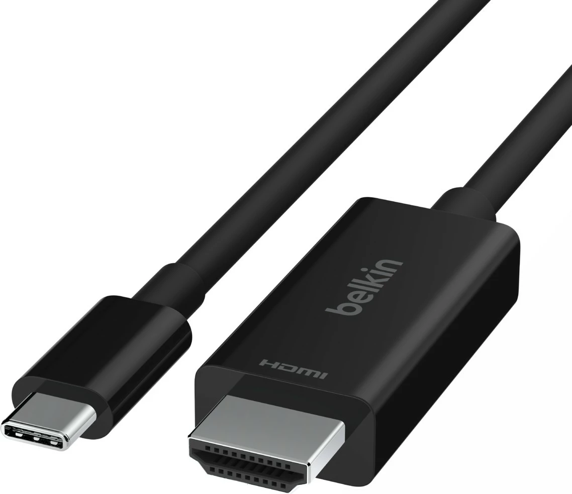 Kabel USB Type-C na HDMI, Belkin AVC012bt2MBK, 2 m, črn