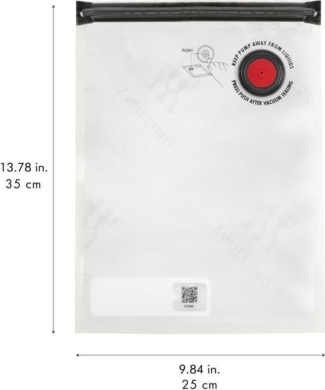 Vakuumske vrečke 4 L, Zwilling FRESH & SAVE, komplet 10 kos, prozorne
