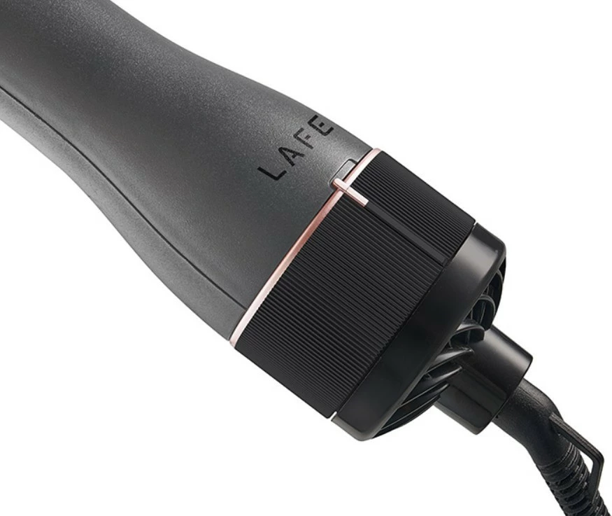 Krtača sušilnik in kodralnik Lafe Sleek & Shine Brush LAFLOK47460, 1200 W, 3 temperature, 2 hitrosti, ionizacija, Cool shot, črno/peščeno rožnata