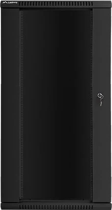 Kaseta RACK 19 palcev z vrati iz stekla Lanberg WF01-6427-10B, črna