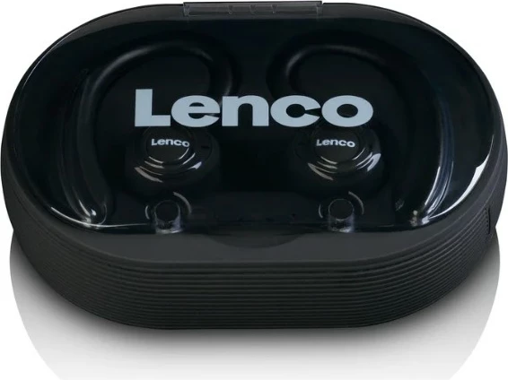 True Wireless športne slušalke, Lenco EPB-460BK, Bluetooth, mikrofon, 60 h, črne True Wireless športne slušalke, Lenco EPB-460BK, Bluetooth, mikrofon, 60 h, črne