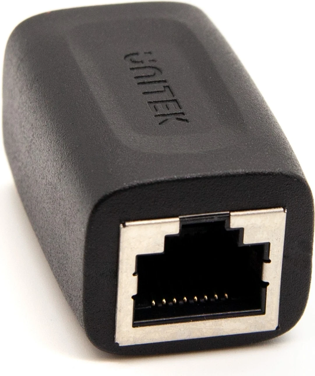 Povezovalec RJ45 (F) - RJ45 (F) Cat.6, 1 Gbps, črn (Unitek)