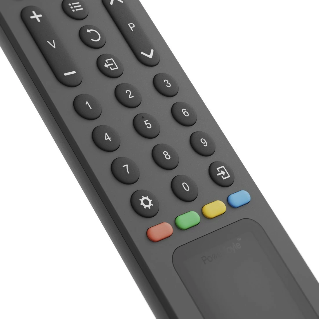 Univerzalni solarni daljinski upravljalnik, 8‑v‑1, gumbi za pretakanje, funkcija učenja, USB‑C, Hama 221057, črn