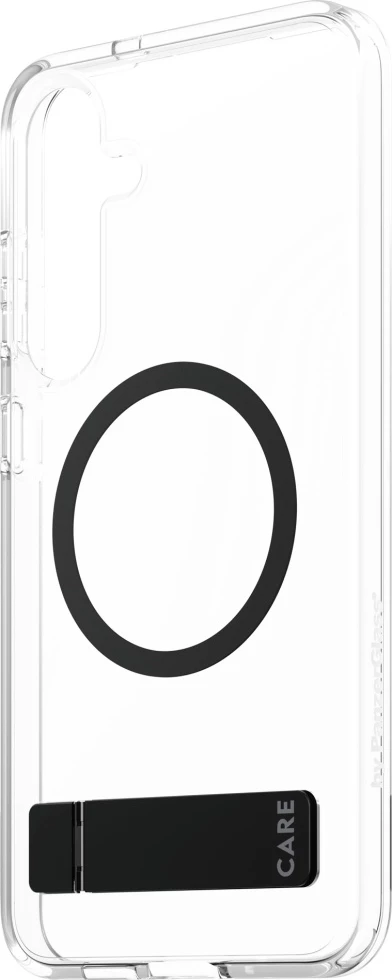 Ovitek z nogico in QI PanzerGlass CARE za Samsung Galaxy S25+, prozoren