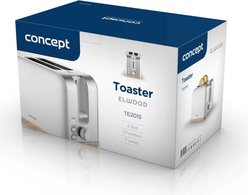 Toster Concept Elwood TE2015, 2 rezini, bel