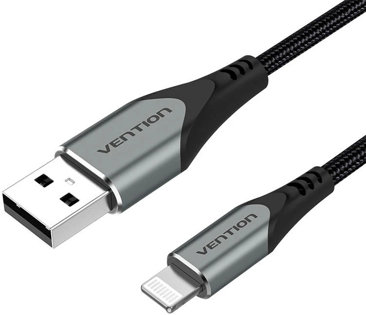USB 2.0 na Lightning kabel, 1 m, siv, Vention LABHF