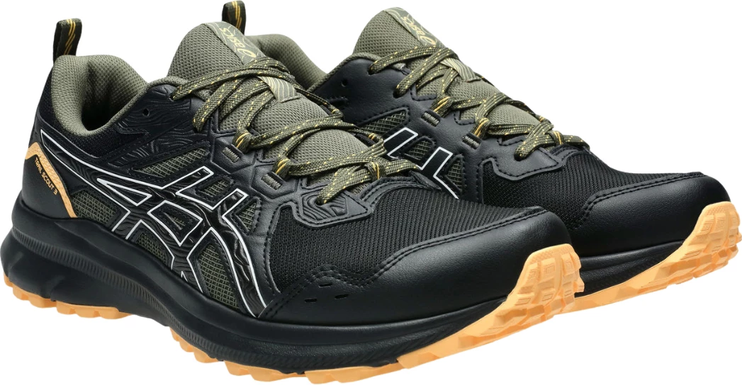 Superge za moške za tek v naravi ASICS Trail Scout 3, črne