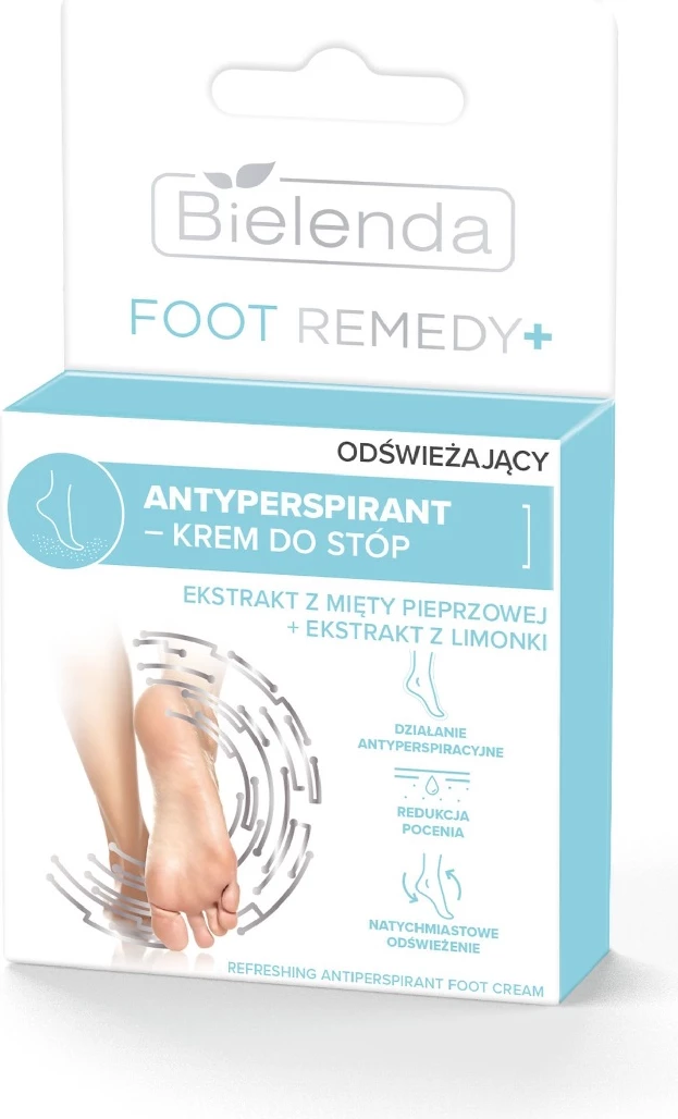 Krema za noge, osvežujoči antiperspirant za ženske Bielenda Foot Remedy, 50 ml