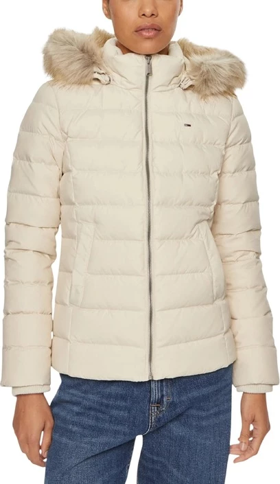 Jakna za ženske Tommy Hilfiger Jeans, bela