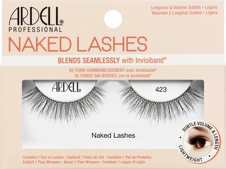 Umetne trepalnice Ardell Naked Lashes 423 Black, za ženske, 1 kos
