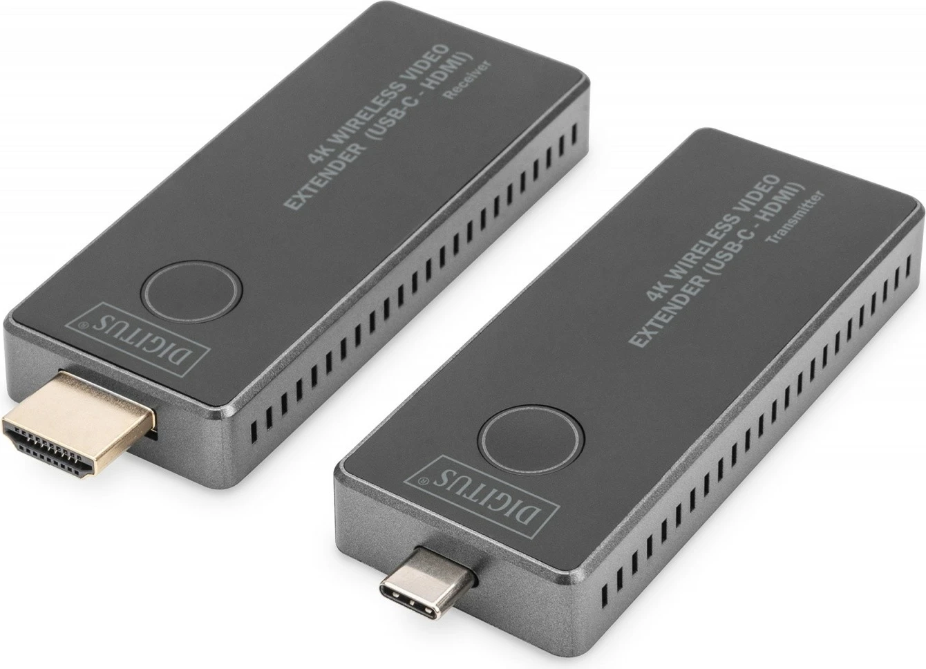 Brezžični HDMI podaljševalnik Digitus DS-55324, UHD 4K, 30 m, USB-C, črno/srebrn