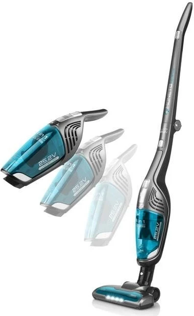 Vertikalni sesalnik z vlažnim brisanjem Moneto II Aqua+ 25,2 V, ETA, črn