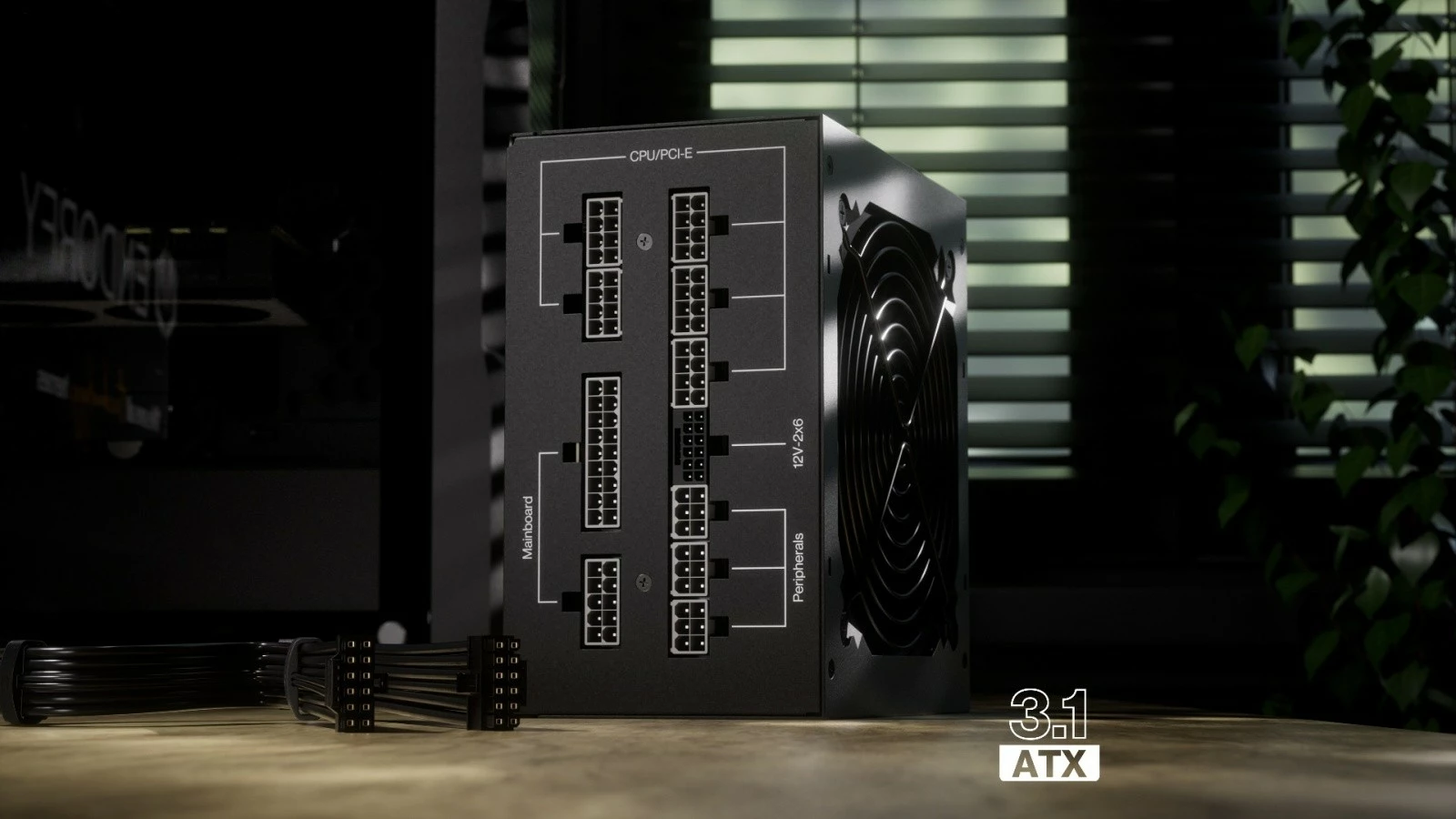 Napajalnik Endorfy Supremo FM6 Gold 1000W, modularen, 80 PLUS Gold, črn