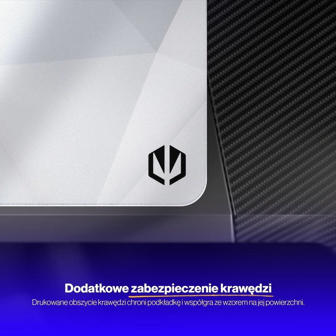 Velik bel podložek za miško Endorfy Crystal Onyx XL