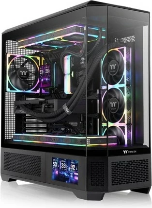 Računalniško ohišje Full Tower, RGB, Thermaltake View 600 TG, črno