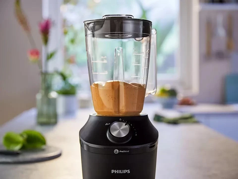 Mešalnik ProBlend Crush Tech Philips 3000 series HR2291/01, 600 W, 2 L, črn Mešalnik ProBlend Crush Tech Philips 3000 series HR2291/01, 600 W, 2 L, črn