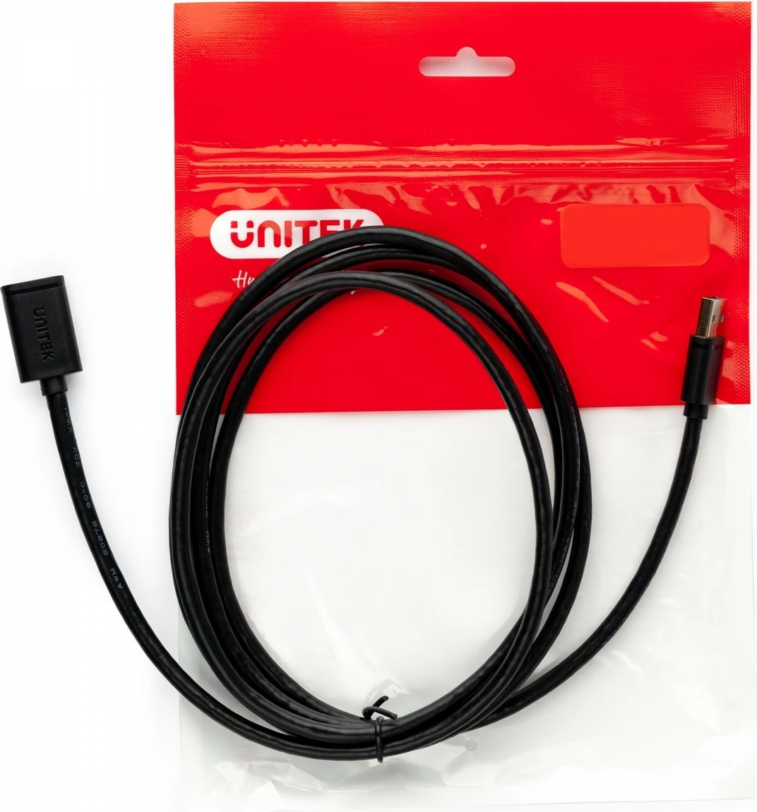 Podaljšek USB 2.0, 0,5 m, črn Unitek Y-C447GBK