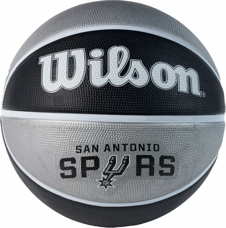 Kvaliteten košarkarski žoga Wilson, NBA Team San Antonio Spurs, črno-srebrna