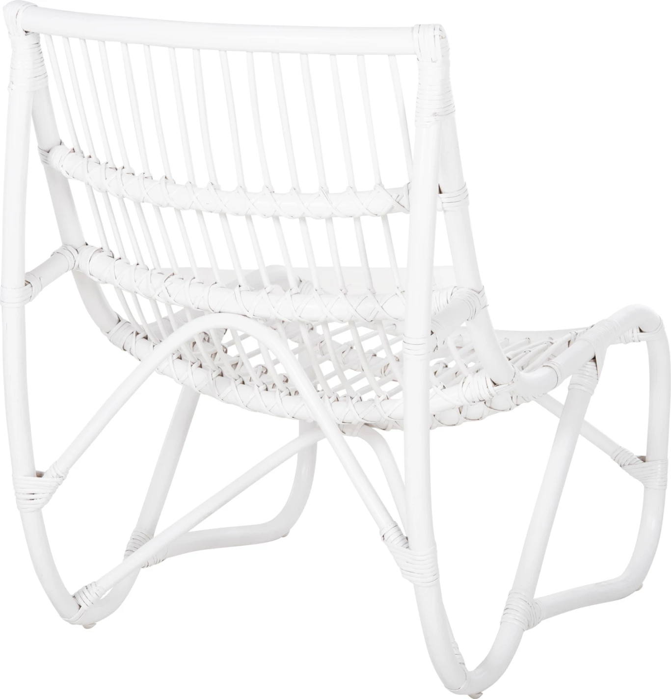 Naslanjač GRINN FH9815.03 iz ratana v beli barvi 56.5x73.5x79.5H cm