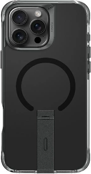 Ovitek za telefon z Vertica stojalom Eleva UNIQ za iPhone 16 Pro Max, črn