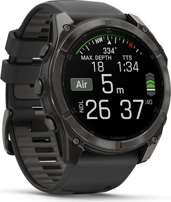 Napreden pametni športni časomer Garmin Fenix 8, 51 mm, 32 GB, AMOLED, titan, črn