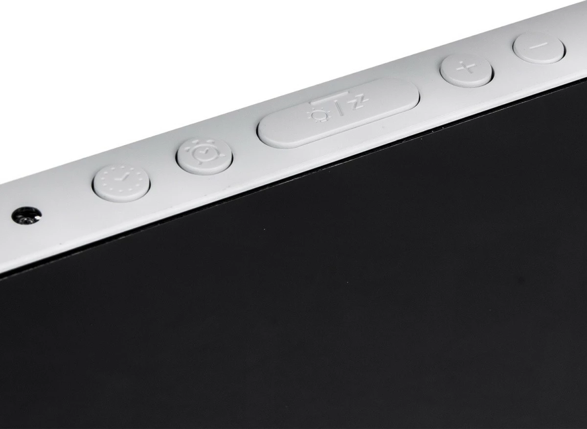 Digitalna budilka z merilcem temperature GreenBlue GB383, bela