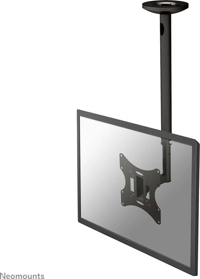 Stropni nosilec za monitor/TV Neomounts FPMA-C060BLACK, 10–40 palcev, nastavljiva višina, črn