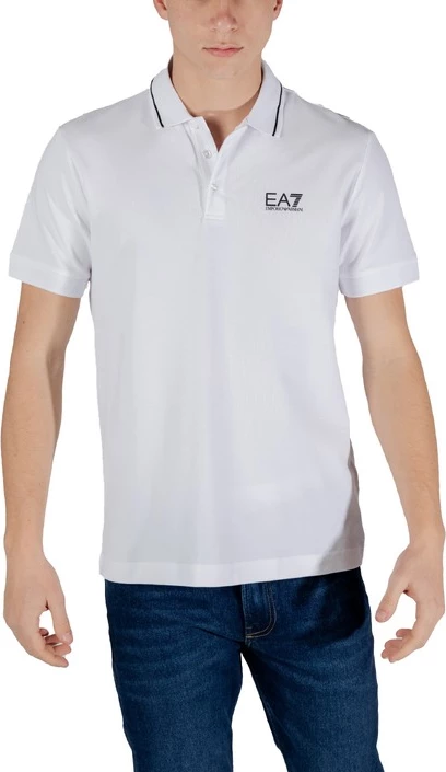 Majica polo za moške, bela, Ea7