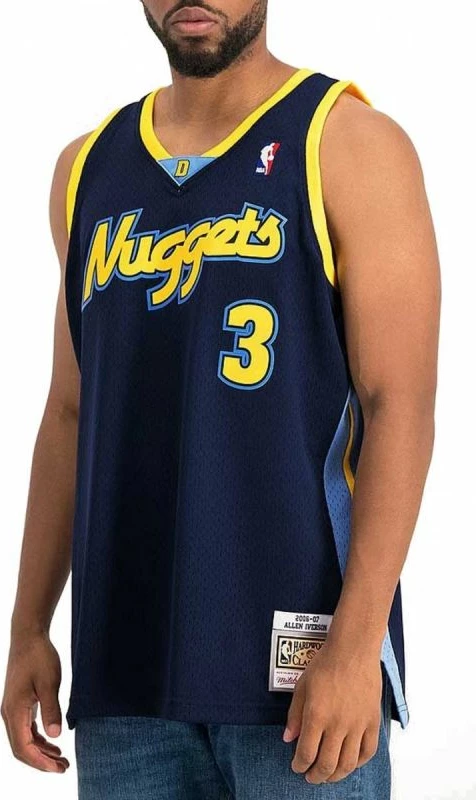 Majica za moške Mitchell & Ness NBA Swingman Denver Nuggets, modra