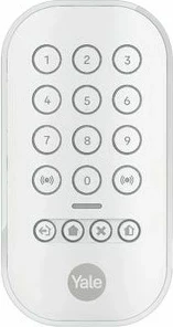 Brezžična tipkovnica Yale, bela