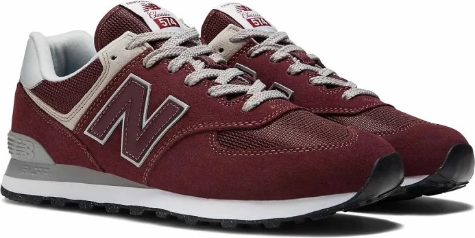 Eleganten temno rdeč par športnih copat New Balance 574 za moške