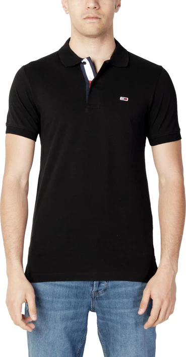 Polo majica za moške Tommy Hilfiger Jeans, črna