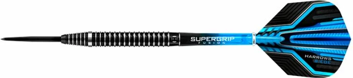 Darte za kegljanje (darts) 90% volfram, črne in modre, Harrows Siege, moški in ženske