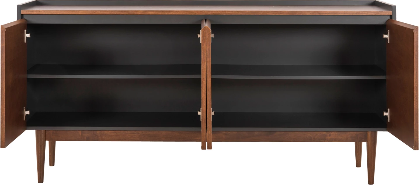 Bife BEEN FH9740 MDF v orehovem in temno sivem furnirju 170x43x83H cm