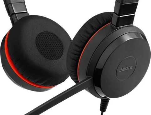 Stereofonske slušalke Jabra Evolve 30 II MS, z žico, črno-rdeče