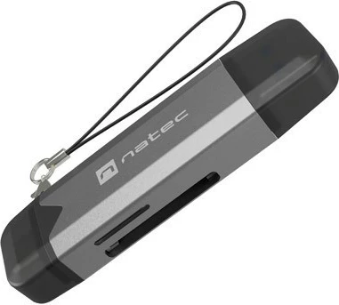 Bralnik kartic Natec Scarab 3, USB 3.1 Gen 1, USB A/C, črn