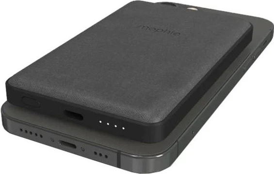 Powerbank, združljiv z MagSafe Mophie Snap+ Powerstation Juice Pack Mini, 5000 mAh, USB-C, črn