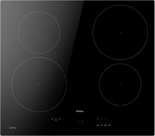 Indukcijska kuhalna plošča Amica PIH6540PHTULN 3.0, 4 kuhališča, črna
