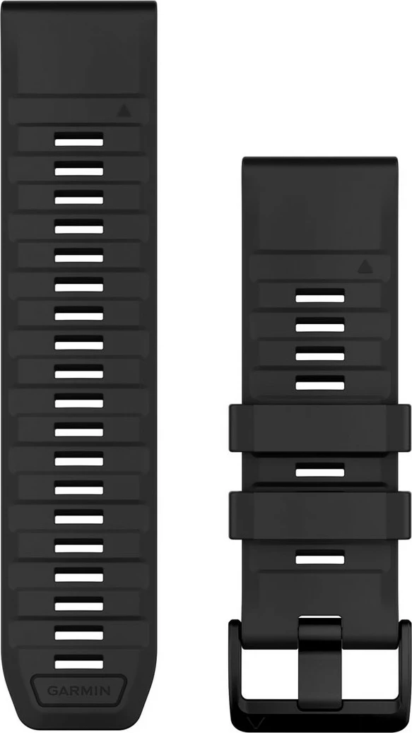 Silikonski pašček 26 mm za pametno uro Garmin QuickFit, črn