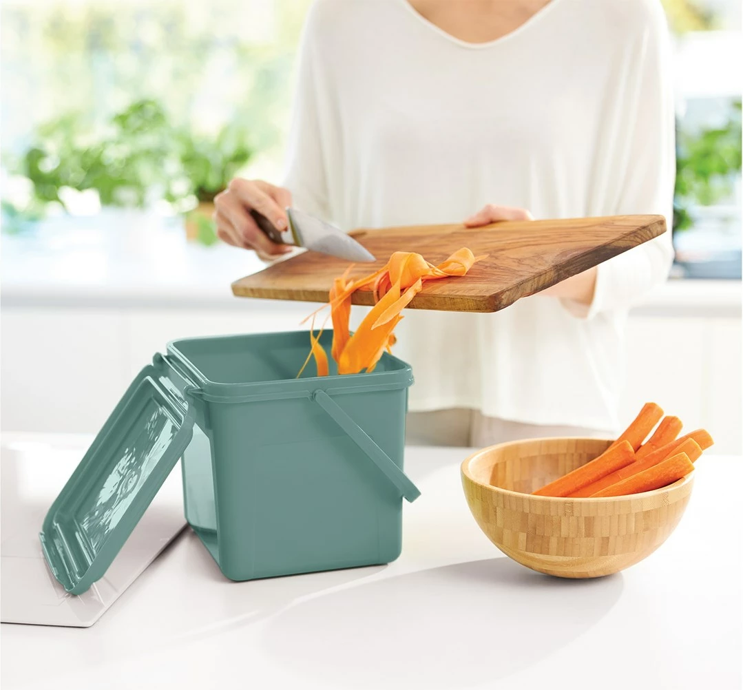 Kontejner za ločevanje odpadkov Rotho, 4,5 l, zelen