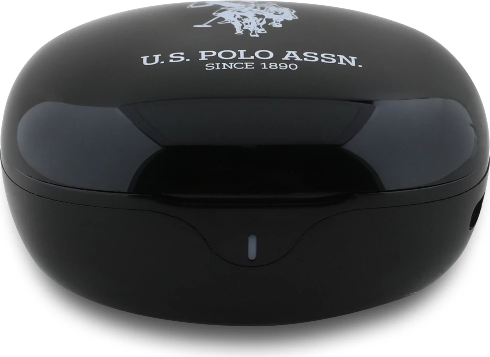 Brezžične slušalke TWS DH Logo, U.S. Polo Assn., Bluetooth 5.4, s polnilno škatlico, črne