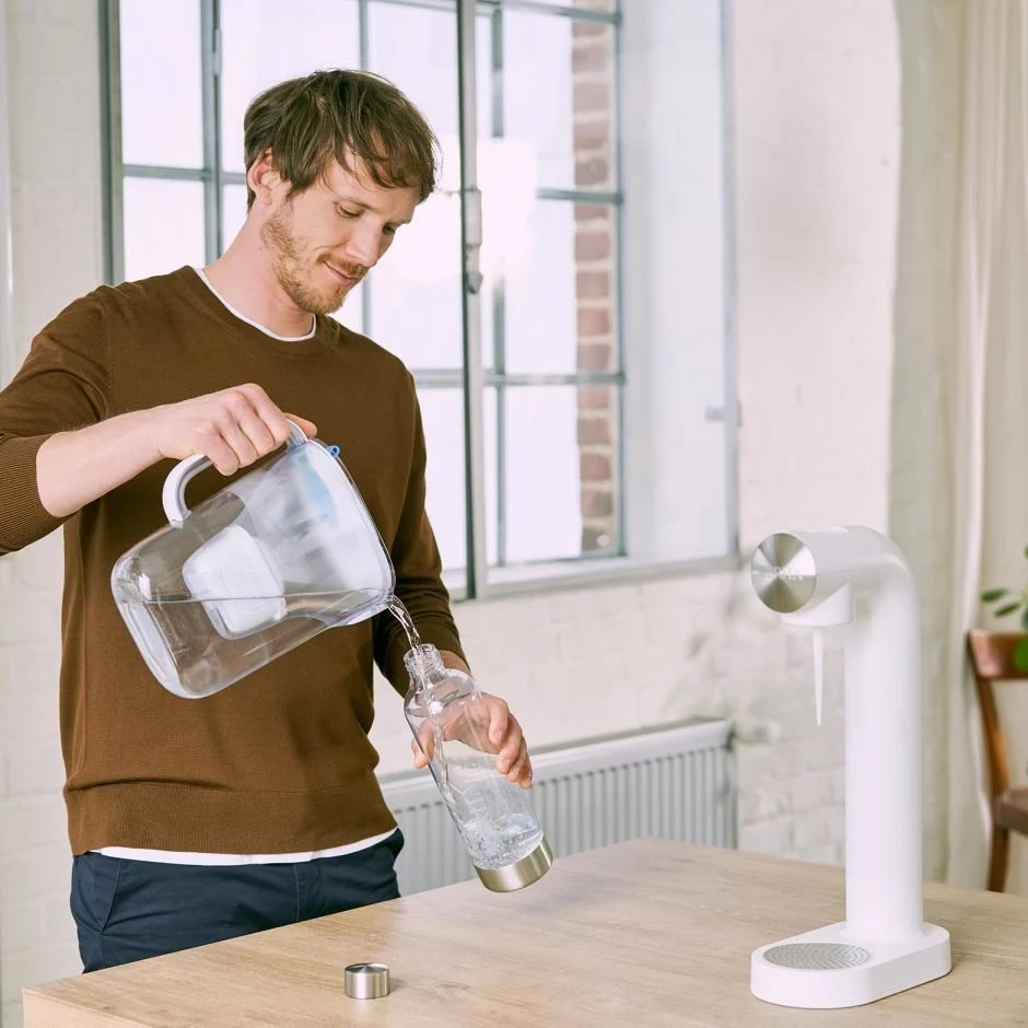 Steklenici BRITA SodaOne, 2 kosa, srebrni