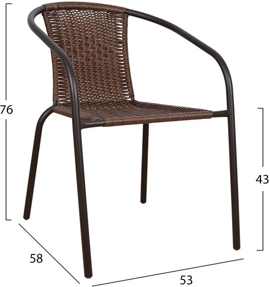 Komplet jedilne mize 5 kosov stoli in miza FH5192.02