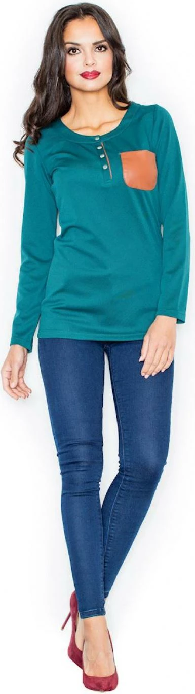 Bluza Figl 111737, zelena