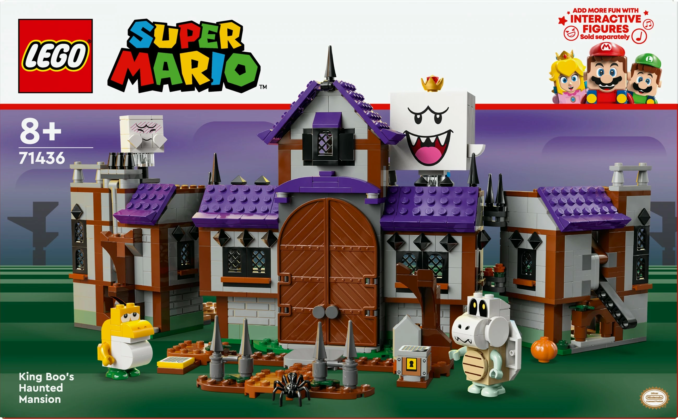 Set gradnje Super Mario King Boo's Haunted Mansion LEGO 71436, večbarven