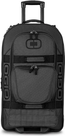 Velika potovalna torba z gumijastimi kolesi, OGIO Terminal Black Pindot 108226_317, 95 L, teleskopska ročica, črna/karbon/siva