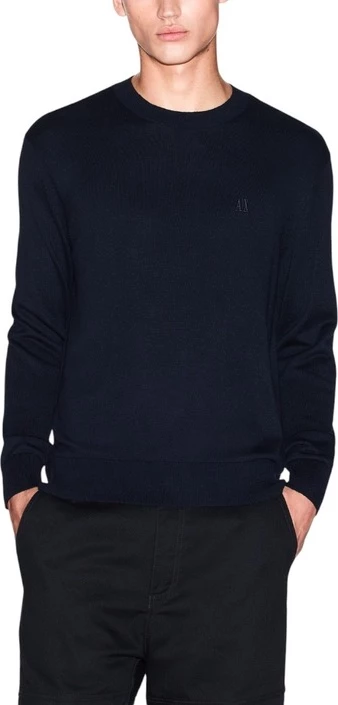 Pletenine za moške Armani Exchange, modre