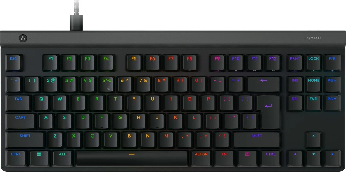 Gaming tipkovnica TKL Logitech G515, žična, RGB, črna