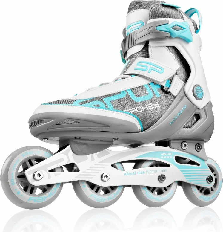 Drsalke s kolesci Spokey Prime Pro WH/TQ, št. 38, moški in ženske