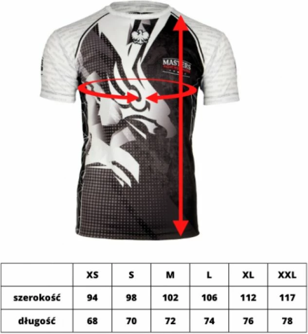 Trenirna majica Masters za moške, z orlom